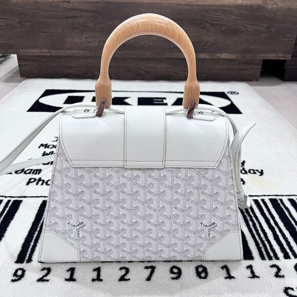 1000% Authentic Goyard Saigon PM Bag - White Grey Colorway - Picture 10 of 16